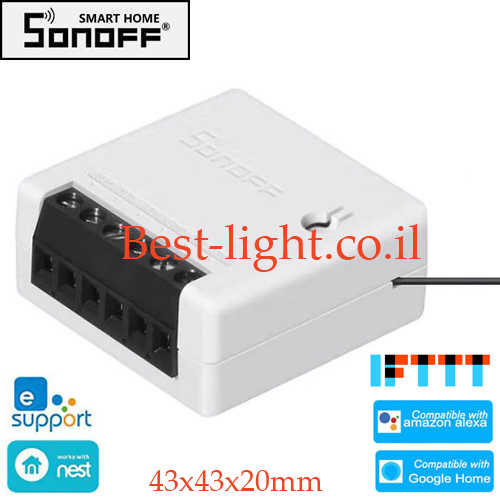 דרייבר מיני אלחוטי SONOFF WiFi 10A דגם Mini