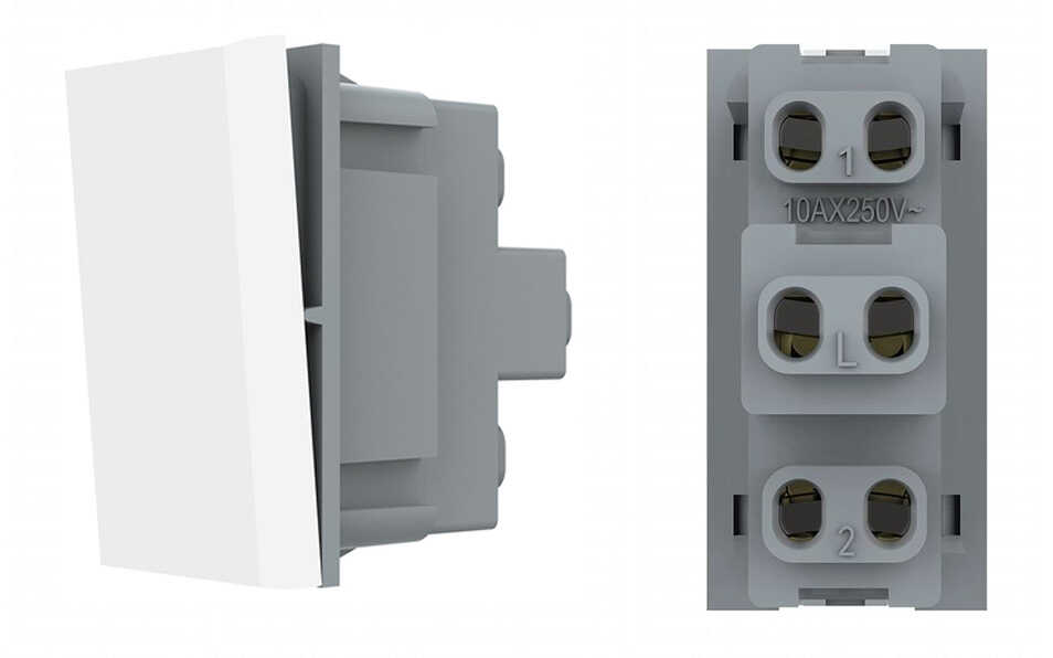 מפסק מחליף לבן 1 מודול LIVOLO דגם VL-FCMKS-1WP